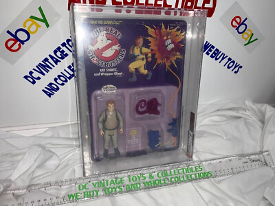 Vintage The Real Ghostbusters Ray Stantz 1st Series White Text 1986 Kenner AFA