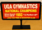 Vintage Rare Georgia Bulldogs 1993 Gymnastics Champions Mini Desktop Billboard