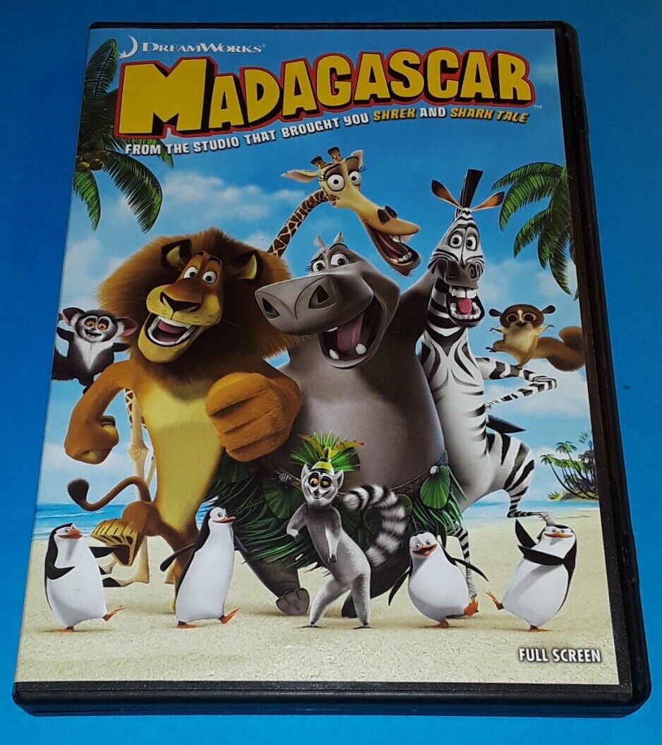 MADAGASCAR DVD - 2005 Animation Dreamworks #1 Comedy Funny Kids Zoo Shrek  Shark 678149456929 | eBay