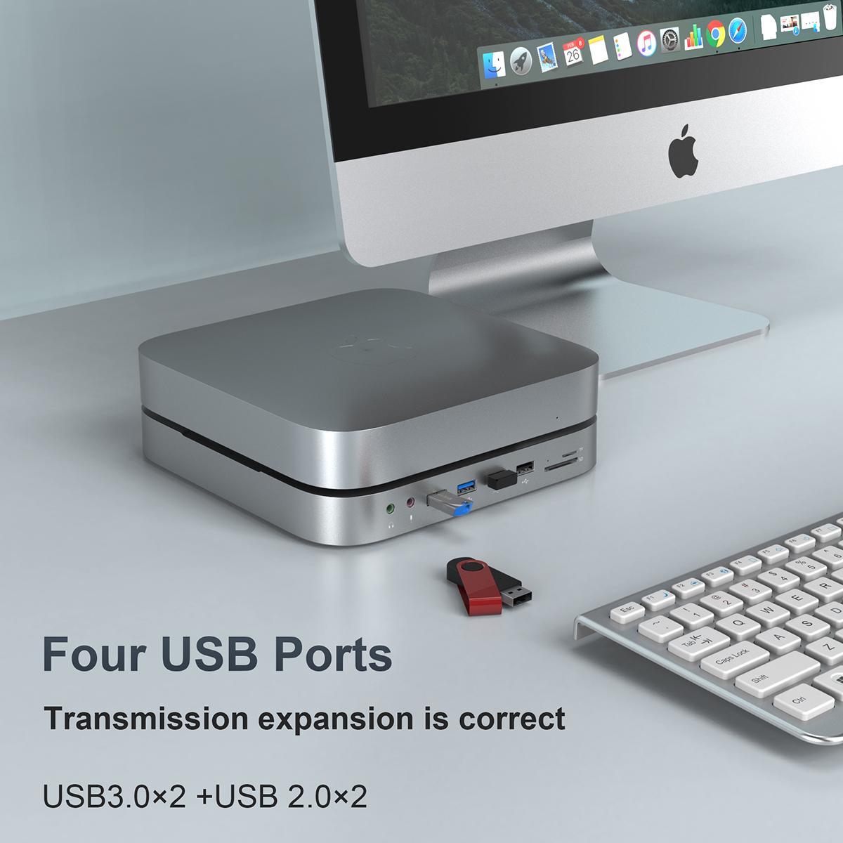 USB-C Hub Docking Hard Drive for Mac Mini M1/M2 HDMI Enclosure