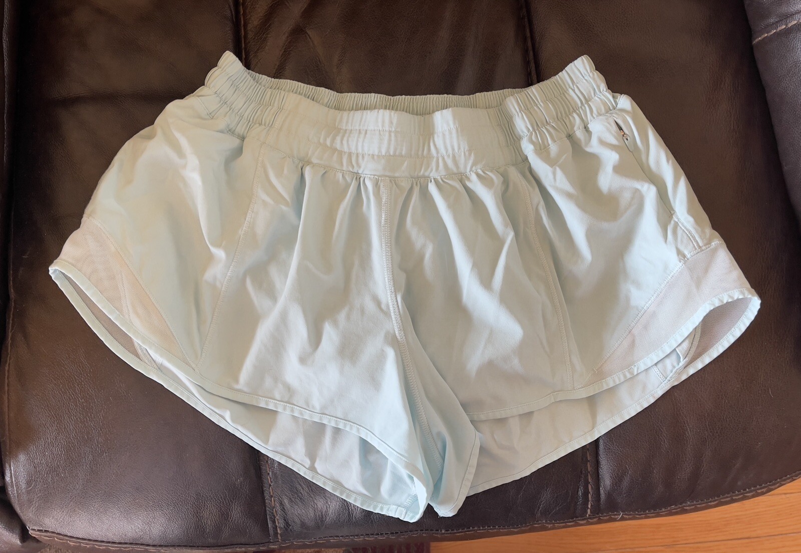 lululemon Hotty Hot Blue Linen Shorts eBay