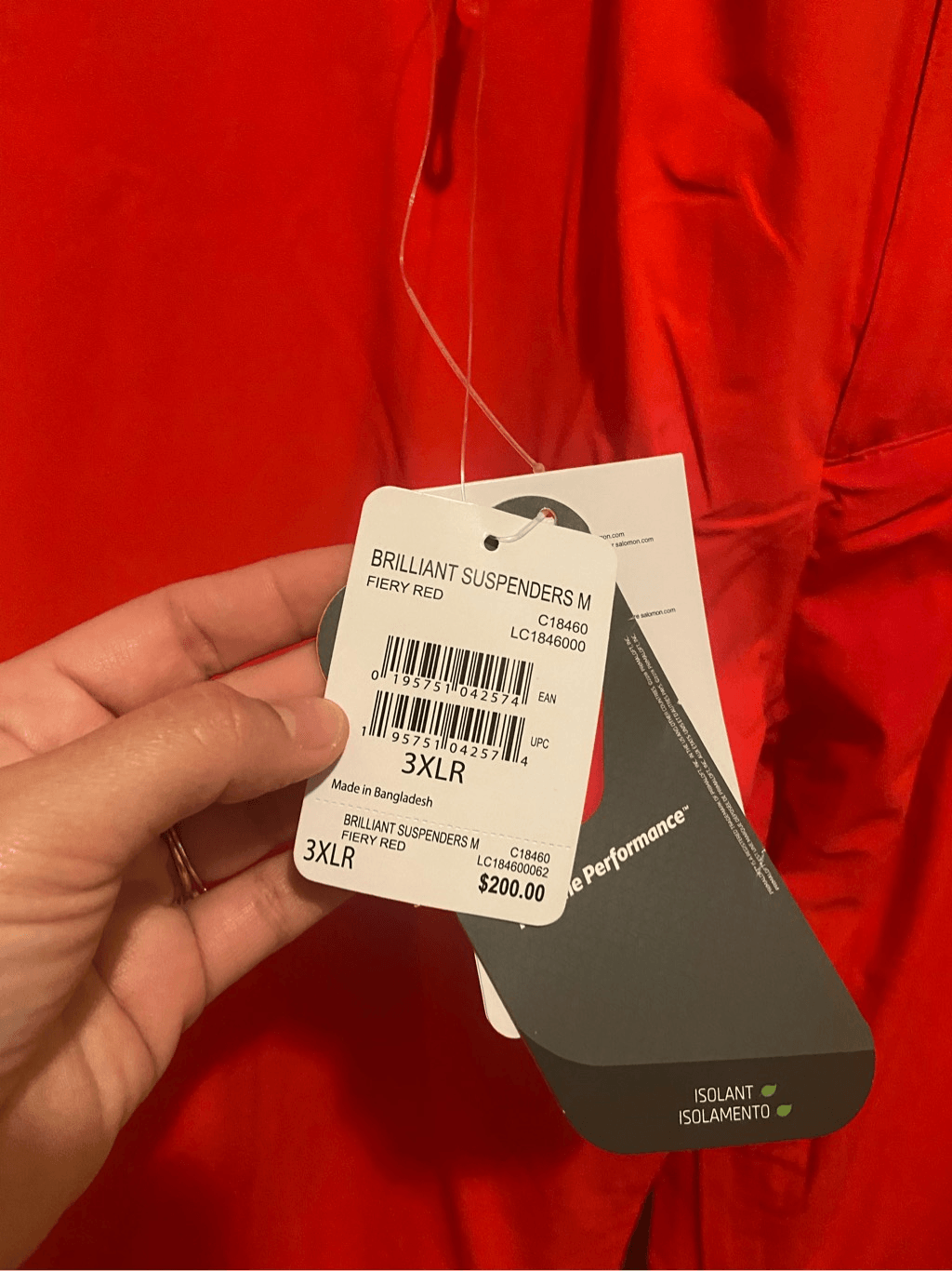 Salomon sospensioni brillanti isolate 3xlr