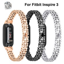 Image of For Fitbit Inspire 3 Stainless Steel Metal Watch Strap Band Replacement Bracelet