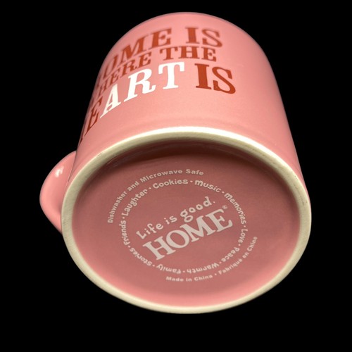 Life is Good Mug Home Is Where The HeART Is Pink Oversized - Picture 6 of 6