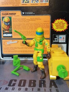 Gi Joe 1991 Clean Sweep Uncracked Elbows Eco Warriors 100 File Card Ebay