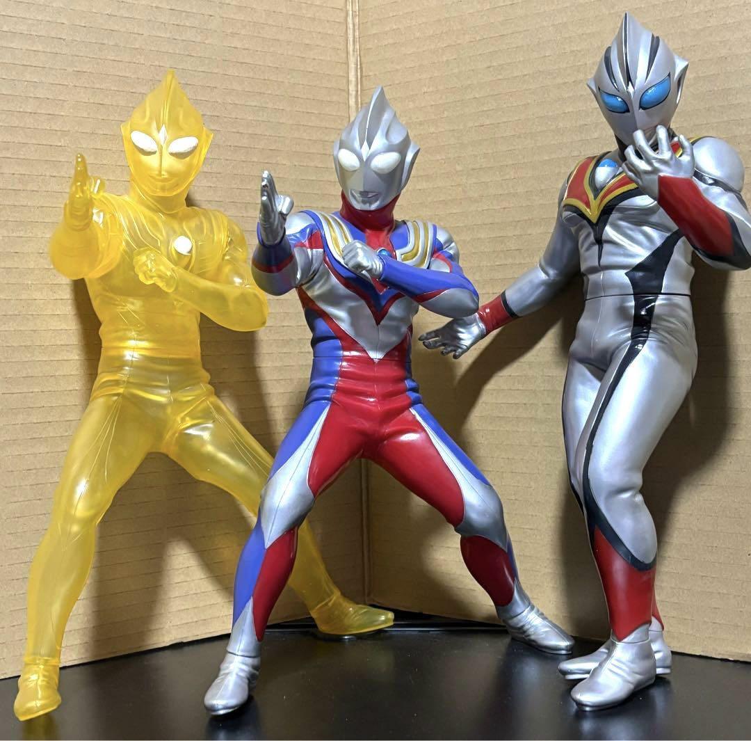 Big Size Soft Vinyl 3 Types Ultraman Tiga Multiglitter Evil | eBay