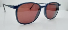 Vintage Poppi Blue Oval Sunglasses Japan FRAMES ONLY