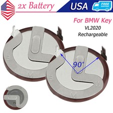 2 Remote Key Fob Rechargeable Battery Vl2020 For Bmw 3 5 7 Series 328 330 530