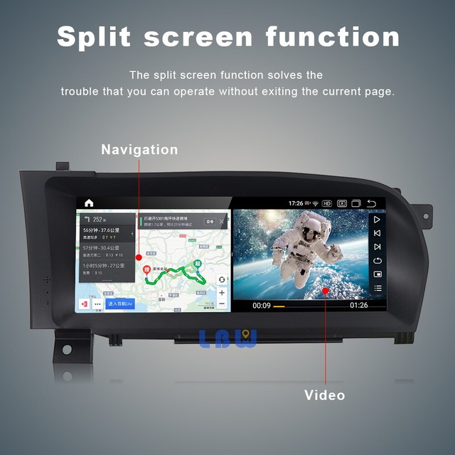 Android 10 Car Stereo GPS Radio Wireless Carplay For Mercedes Benz S
