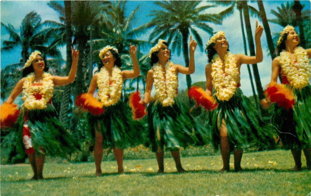 Hawaiian Luau Hula Dancers Hawaii HI Postcard | eBay