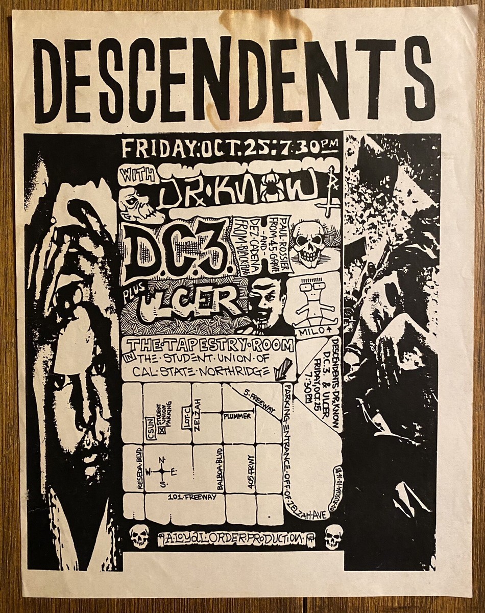 DESCENDENTS Dr. Know D.C.3. Cal State Northridge 1985 PUNK Concert