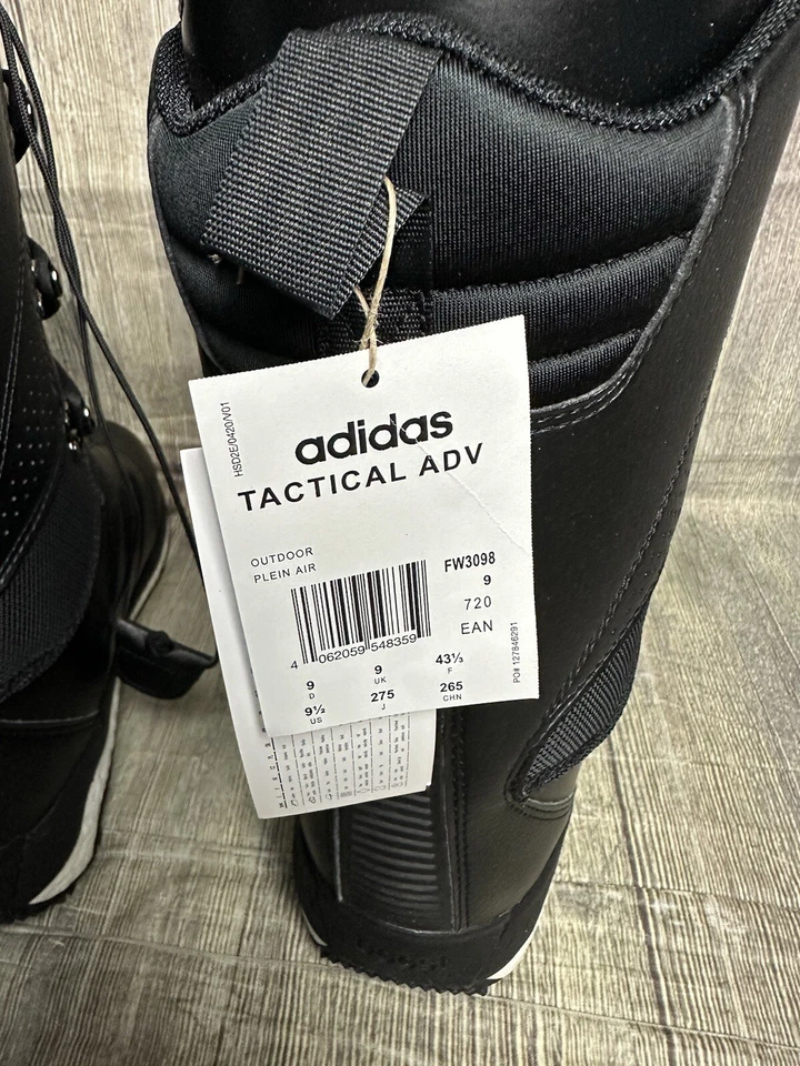 adidas ORIGINALS MEN'S TACTICAL ADV SNOWBOARD BOOTS BLACK 9uk SKI Gold Level Pro - Image 4 of 4