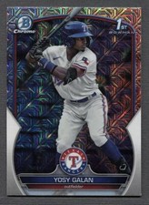 2023 Bowman Chrome Chrome Prospects Mojo Refractor #BCP-221 Yosy Galan 1st