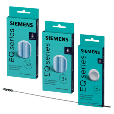 SIEMENS TZ80001 10 Reinigungstabletten + 6 Entkalkungstabletten TZ80002 + Reinig