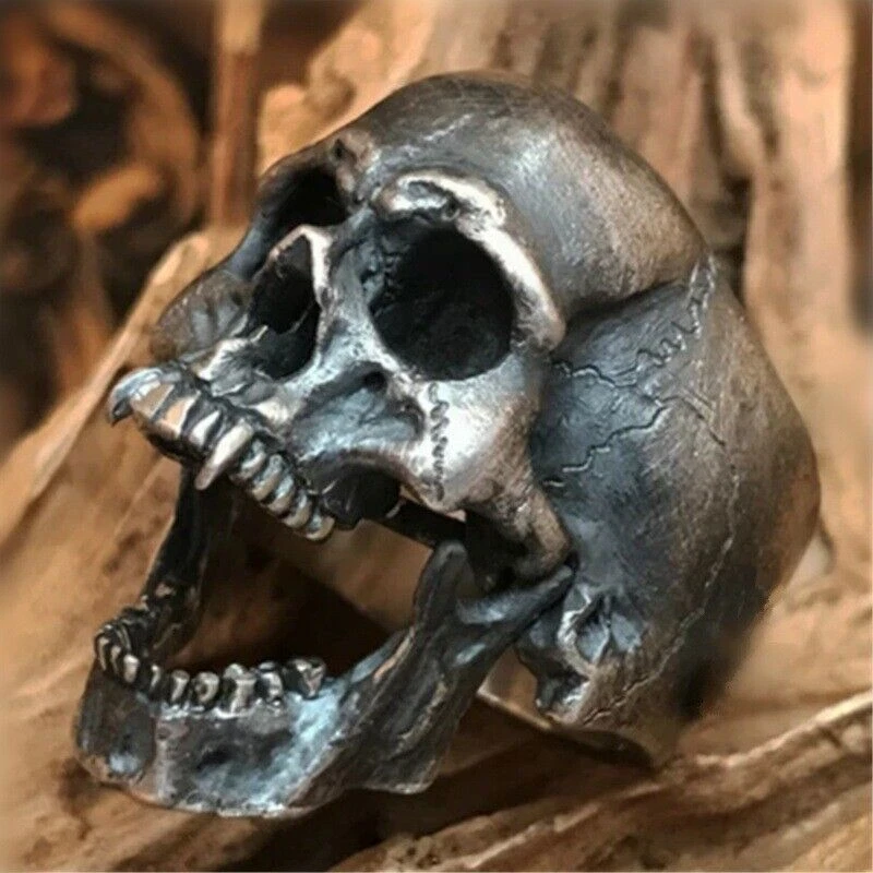 Copper skull ring deals