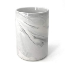 Ceramic Bathroom Countertop Organizer Stand Tumbler Cup For Toothbrush Toothpast