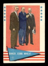 1961 Fleer #1 Frank Baker CL Ty Cobb Zack Wheat - VG -EXACT SCAN - LOW GRADE 