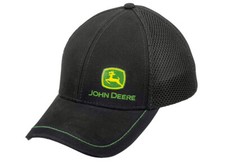 JOHN DEERE Cap Schirm Base Cap Mütze Mesh Logo Schwarz verstellbar adjustable