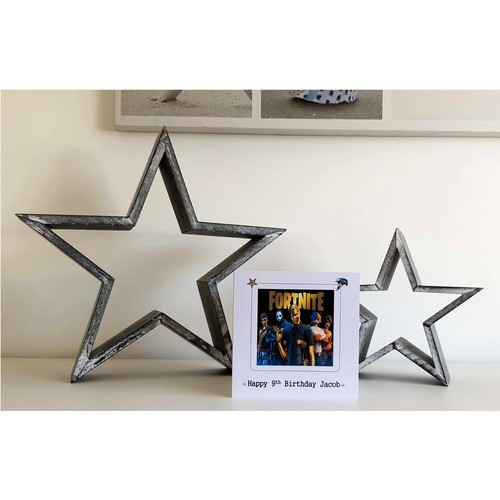 PERSONALISED FORTNITE SEASON 2 BIRTHDAY CARD Computer Gaming Boys Son PS4 XBox - Picture 2 of 12