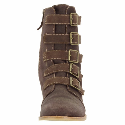 OLUKAI MUESTRA BOTAS DE CUERO DE MODA ELIMA ACEITADAS GRANO COMPLETO PULL UP EE. UU. 7 - Imagen 2 de 6
