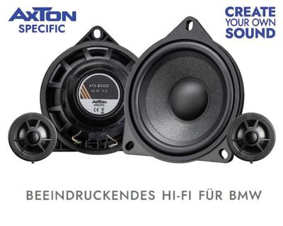 Axton ATS-B102C 2-Way 10 cm (4'') Speaker Compatible with Mini Vehicles
