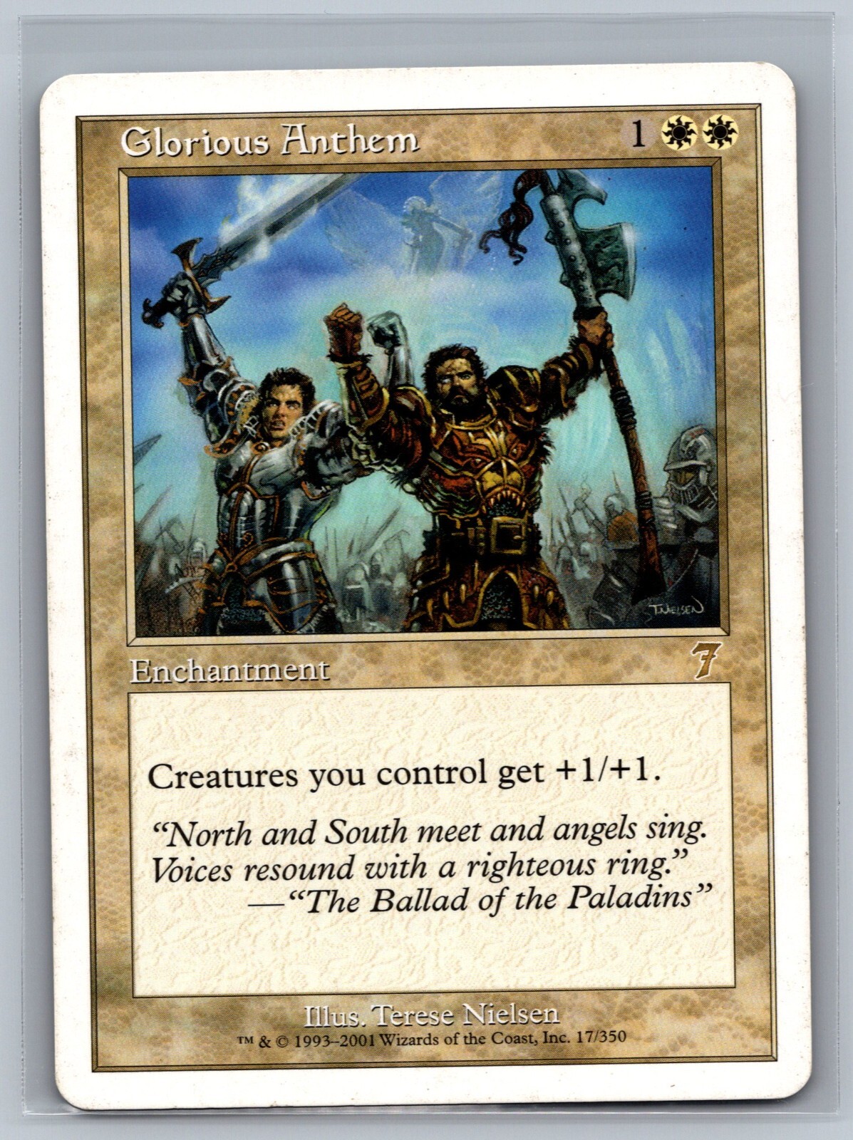 Magic The Gathering 7th Edition Glorious Anthem #17/350 MTG TCG CCG Seventh