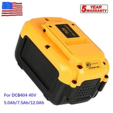For Dewalt DCB404 40V 7.5Ah/12Ah/5.0Ah Battery MAX Lithium XR DCB406 DCB407