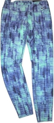 Nike NWT Power Legend Women's Size M Training Tights - Green Glow Print