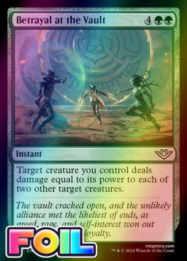 x1 Betrayal at the Vault OTJ MTG 155 FOIL UNCOMMON M/NM 1x