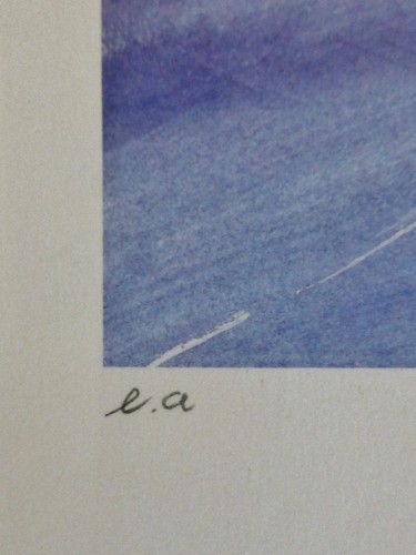 ELLA FORT " St. Raphael " LITHOGRAPH HAND SIGNED French Artist 30" x 22" - 第 4/4 張圖片