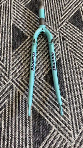 Vintage 90s Bianchi Cromo 1" Double Butted Cyclocross Touring Fork V-Brake - Video 1 of 1