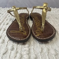 Sam Edelman Girls Gold Gigi Mini Sandals EUC 5100465634