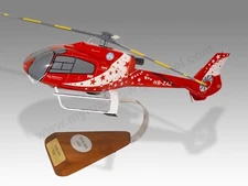 Airbus Eurocopter EC130 Air Zermatt Desk Wood Helicopter Model Small Scale 1/32