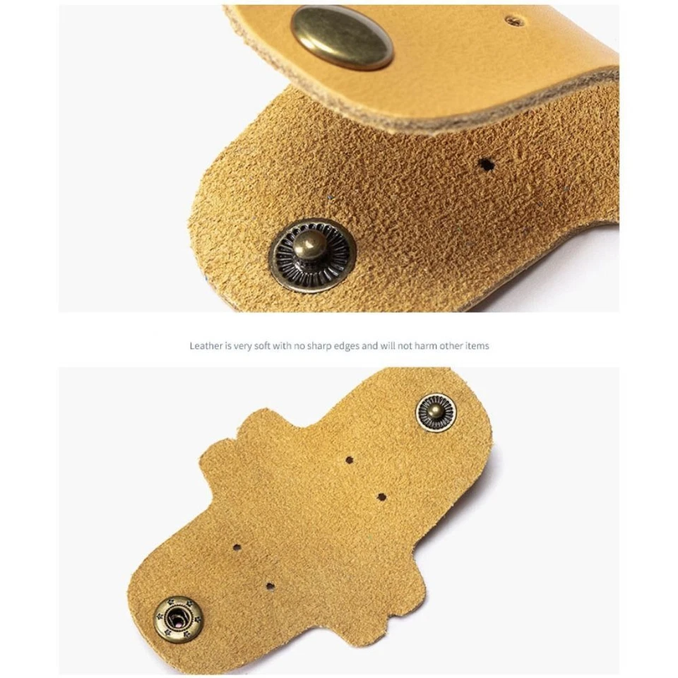 Cute Cable Management Leather Cord Organizer Hot Sale Cable Winder New - Image 4 of 4