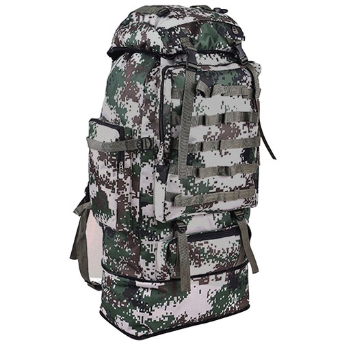 100L Large Camping Backpack Waterproof Hiking Military Camo Travel Tactical Bag - Imagen 13 de 28