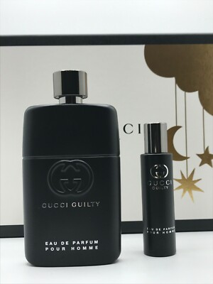 Gucci Guilty Men 2pc Set Parfum Spray 3.0 oz Travel Spray