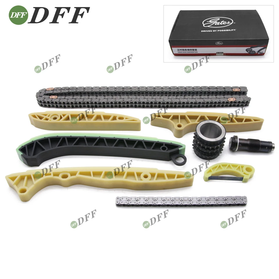 9X Kit de guía de tensor de cadena de distribución para Mercedes-Benz W221 M272 M273 3.0 3.5 5.5 Foto 4 de 4