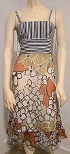 Marcs Unique Floral Summer Dress 100% Silk Size Small