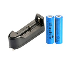 2pcs UltraFire 14500 Battery 3.7V 1800mAh Rechargeable Batteries Cell  Charger
