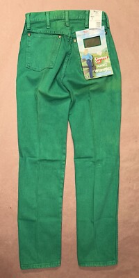 Vintage 1990 s Wrangler Cowboy Cut, Green Womens, Deadstock NWT, Size 5