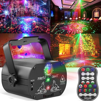Lichteffekt RGB LED Laser Projektor DJ Bühnenlicht Ostern Geburtstag Party USB