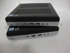 2x LOT * HP EliteDesk 800 G4 DM 65W CORE i5-8500 @ 3.00GHz/8GB W/ AC Adapters