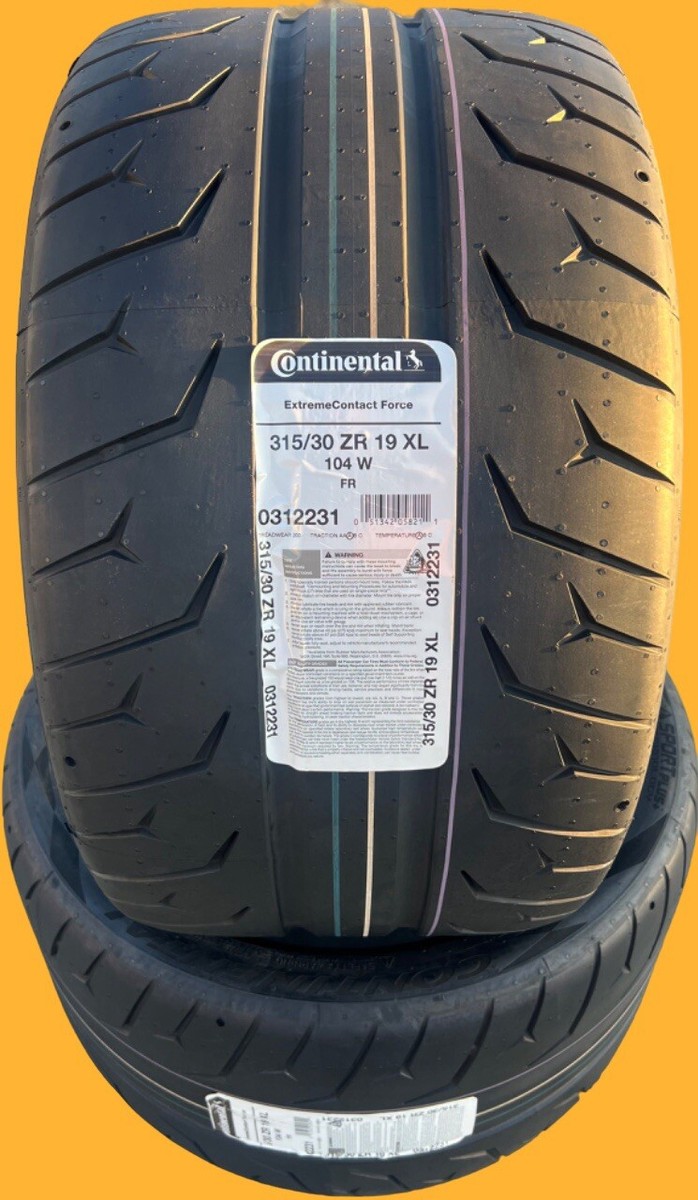 Set of TWO BRAND NEW 315/30ZR19 Continental ExtremeContact Force