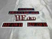 SCRITTA STEMMA SIGLA LOGO TARGHETTA BADGE EMBLEM SCRIPT LANCIA DELTA HF 2.0 4WD 