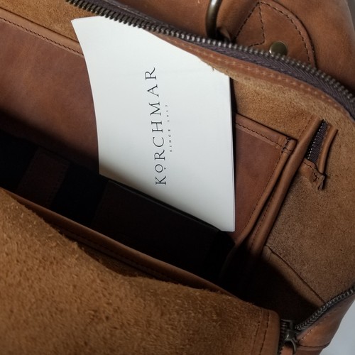 KORCHMAR - Lewis - Luxus klassischer Lederrucksack - braun - Bild 13 von 15