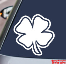 FOUR-LEAF CLOVER Vinyl Decal Sticker Window Bumper Lucky 4 Shamrock Symbol Irish
