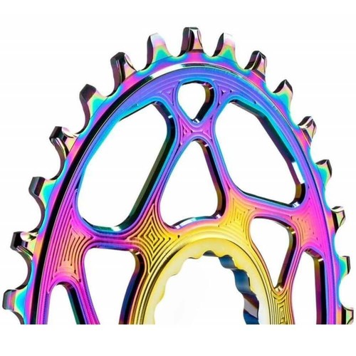 absoluteBLACK Oval Boost PVD Rainbow Chainring for Race Face - Picture 2 of 2