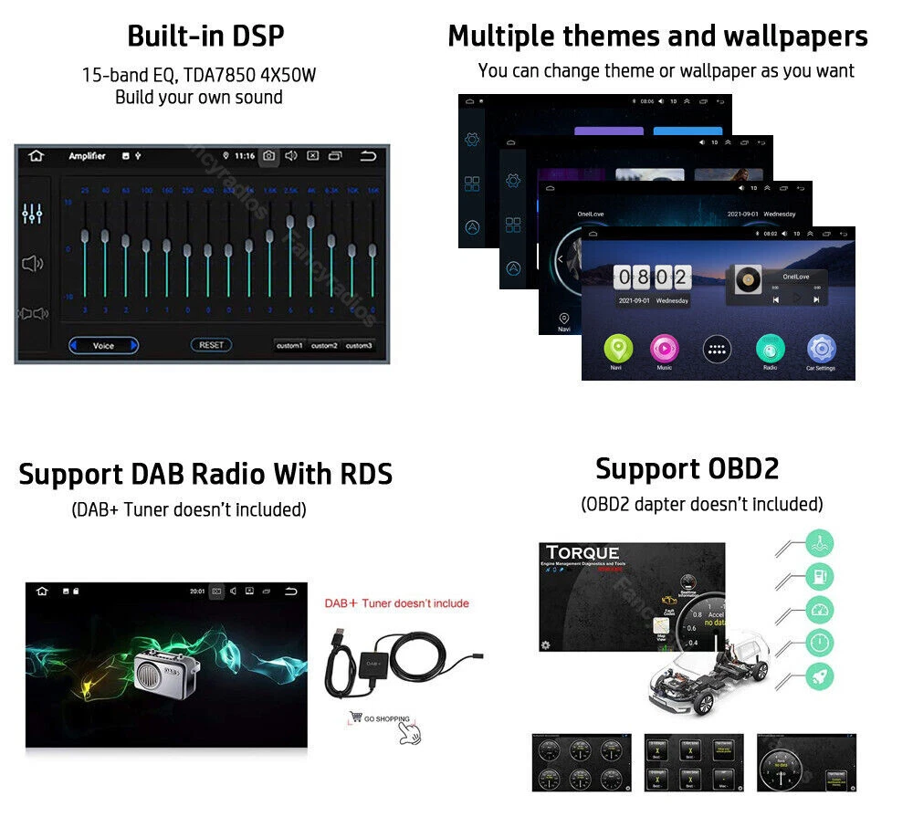 Android 13.0 Apple Carplay Car Radio Stereo GPS WIFI For Toyota Tacoma 2005-2013 Android 13.0 Apple Carplay Car Radio Stereo GPS WIFI For Toyota Tacoma 2005-2013