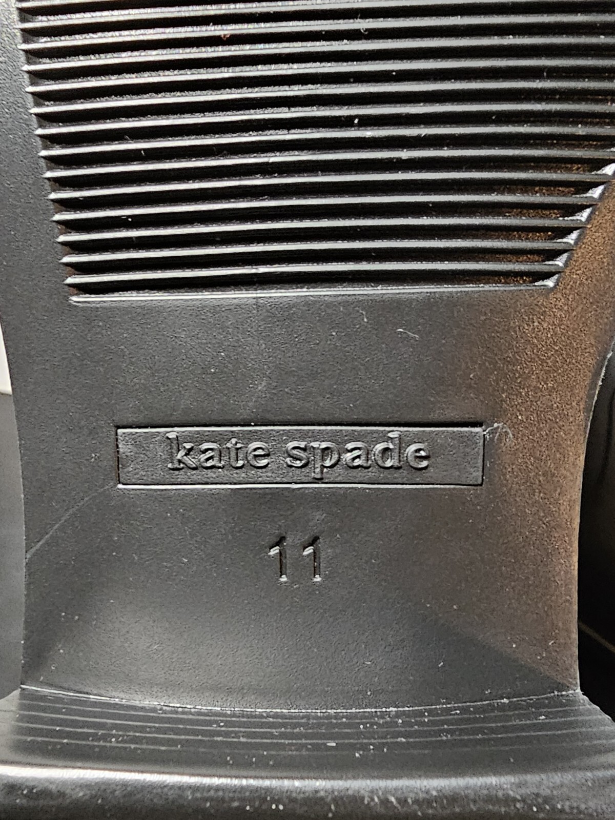 New Kate Spade New YORK Leather Women's Sedgewick Black Rain Boots Size 11 thumbnail 5