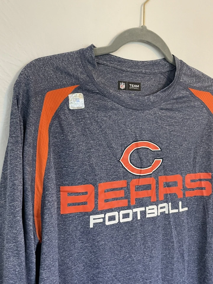 NFL Team Apparel Ring Chicago Bears Football Long Sleeve Shirt Mens Size L NWOT - Image 4 of 4